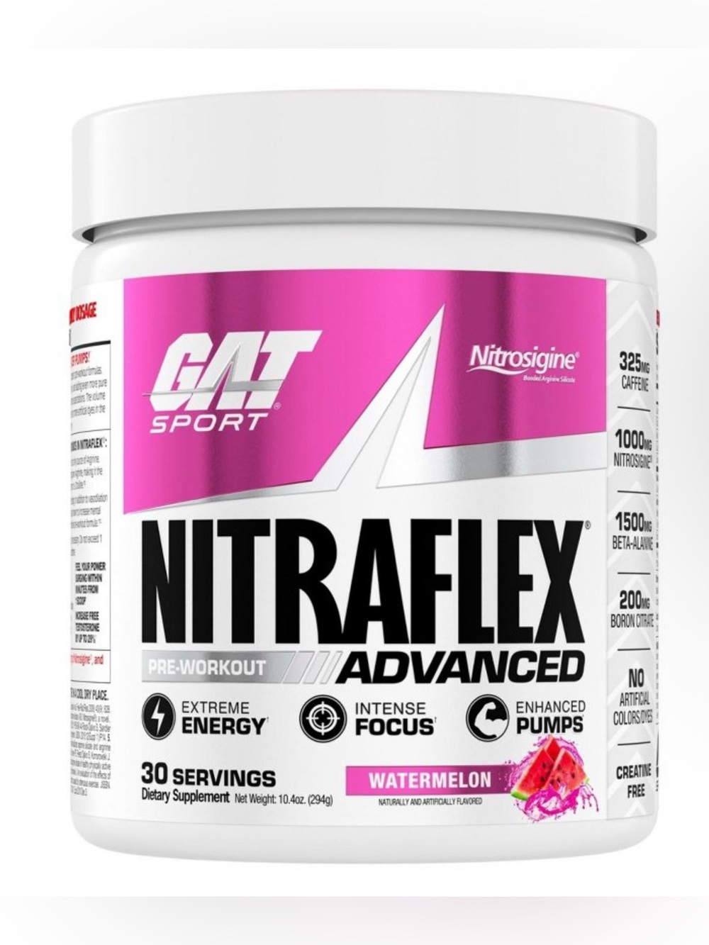 NITRAFLEX Advanced Pre-Workout Powder - Pink Watermelon expire 08/2028
